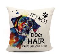 Housses de coussin Mancheng-zi Labrador 18x18 Cadeaux de labrador noir Cadeaux de labrador retriever Housses de taie d'oreiller Labrador Retriever Hou
