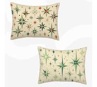 Housses de Coussin Moderne Coussin Exterieur Impermeable Abstrait Decoration Salon, Lin Taie D'oreiller Avec Surface Hydrofugfe, Canapé, Chambre, Jardin, Banquette Decoration 50x80 Lot de 2 -SW260369K