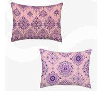 Housses de Coussin Nordique BohêMe Coussin Canape 50x70cm Lot de 2, Cushion Covers Doux, Impression Recto Verso HD avec Fermeture éClair Invisible, Decoration Maison pour Canapé, Jardin -SW260312K