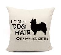 Housses de coussin Papillon Mancheng-zi 18x18 Coussin Coussin Pappillon Housse de coussin Poméranie Cadeaux Poméranie Cadeaux Poméranie pour femm