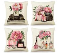 Housses De Coussin Parfum Fermeture Éclair Cachée, Impression Numérique Vive & Résistante Aux Fronces - Déhoussables Décoratifs pour Canapé, Lit, Bureau 40X40 Cm