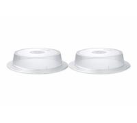 Housses de dosseret universelles Cosmoplast 2 pour micro-ondes - Ensemble de couvercles de protection pour réchauffer les aliments au micro-ondes avec protection réutilisable contre les