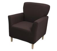 Housses De Fauteuils De Banquet en Jacquard Épais À Losanges Housses De Chaises Style Moderne du Milieu du Siècle Housses Extensibles pour Fauteuils De Lecture Club Carrés(Dark Coffee)