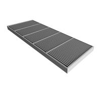 Housses de fosse septique d'extérieur - Couvercles de vidange robustes avec grille cryptée, parfaits pour les cours, campus, trottoirs (99,1 x 15,2 x 3 cm) - Protection