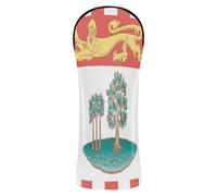 Housses de golf en cuir de qualité supérieure avec étiquette numérotée conçue pour s'adapter à tous les bois et conducteurs, drapeau de l'Île-du-Prince-Édouard