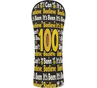 Housses de golf imperméables en cuir de qualité supérieure avec étiquette numérotée pour Driver Fairway Hybrid Wood I Can't Believe It's Been 100 Days of School Bee 100th Kids