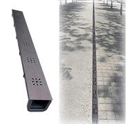 Housses de grille de drainage pour canalisations peu profondes, kit d'inversion de gouttière amovible pour terrasses pavées, solution de drainage élégante 50 x 7,6 x 4,1 cm