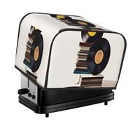 Housses de grille-pain à 4 tranches, disques vinyles et rubans adhésifs - Anti-poussière - Lavables - Pour petits appareils de cuisine - Pour salle à manger, maison, décoration de table - Cadeaux