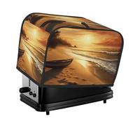Housses de grille-pain Beach At Sunset pour machine à pain à 2 tranches - Housse matelassée anti-poussière pour petit appareil - Lavable - Protection pour petit appareil de cuisine