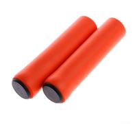 Housses de guidon en mousse de silicone souple avec paroi intérieure antidérapante et poignée en éponge imperméable pour vélo, offrant une manipulation confortable (orange)
