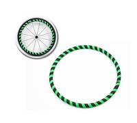 Housses de jante en silicone pour fauteuil roulant, antidérapante, résistante à l'usure, pour améliorer l'adhérence et la traction (B, 50,8 cm)
