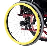 Housses De Jante Pour Fauteuil Roulant - Housse Antidérapante En Silicone Pour Une Meilleure Traction(Yellow,22in)