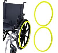 Housses de Jante Poussoir for Fauteuil Roulant Accessoires pour Fauteuil Roulant Couvertures de Main Courante de Fauteuil Roulant pour Améliorer L'adhérence et la Traction(Yellow,24 inch)