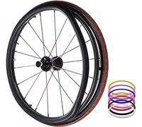 Housses de jante poussoir for fauteuil roulant, housses de main courante for fauteuil roulant, housses de protection for anneau de poussée, 1 paire de roues arrière antidérapantes et résistantes à l'u