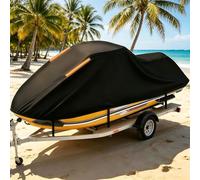 Housses de Jet Ski pour Kawasaki Jet Ski STX-15F丨Bâche de Bateau Bâche de Bateau Robuste Durable Contre la Pluie et Neige for remorque Stockage avec Boucle Coupe-Vent