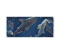 Housses de lave-linge et de sèche-linge avec sac latéral robustes pour lave-linge et sèche-linge pour la nuit étoilée, requin, baleine, pour buanderie, cuisine, 130 x 55,9 cm