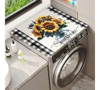 Housses De Laveuse Et De SéCheuse Pour Le Dessus Tournesol Motif Tapis Pour Dessus De Machine à Laver Silicone Protection Mat Pour Buanderie Cuisine Maison Salles De Bains (Color 3,50 x50 cm)
