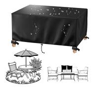 Housses de Meubles de Jardin, 400x100x100cm/Longueur x Largeur x Hauteur Housses pour Mobilier de Jardin Anti-UV, 420D Tissu Oxford Housse Salon de Jardin Imperméables Housse de Table de Protection