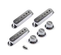 Housses de micro de guitare électrique avec bouton de contrôle de tonalité et de contrôle de volume, couvertures de micro à bobine unique, 1 volume, 2 boutons de tonalité, commutateurs T