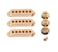 Housses de micro de guitare électrique avec bouton de contrôle de tonalité et de contrôle de volume, couvertures de micro à bobine unique, 1 volume, 2 boutons de tonalité, commutateurs T