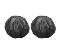 Housses de microphone Non tissées jetables, paquet de 100, pour enregistrement d'interview sur scène KTV, bande élastique adaptée aux couleurs assorties (Noire)