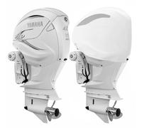 Housses de Moteur Hors-Bord ventilées Oceansouth Custom Yamaha ((Blanc, 5,6 L F425A-XTO V8 (de 2018 à 2024)))