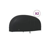 Housses de Motocyclette 2 pcs, Couvertures de Protection de Motocyclette, Housses de Protection Extérieur, 230x95x125 cm Tissu Oxford 210D 3203403