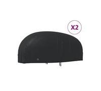 Housses de Motocyclette 2 pcs, Couvertures de Protection de Motocyclette, Housses de Protection Extérieur, 265x105x125 cm Tissu Oxford 210D 3203405