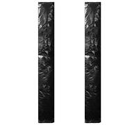 Housses de Parasol imperméable 2 pcs avec Fermeture éclair en polyéthylène Durable pour protéger Votre Parasol de la saleté, du Vent et de la Pluie