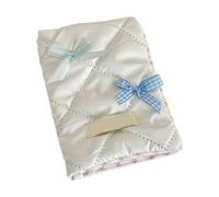 Housses de passeports de style coréen, porte-cartes avec nœuds mignons, accessoires de voyage pour femmes et filles, Blanc