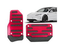 Housses de pédale d'accélérateur - Protection de repose-pieds pour boîte de | Couvre-pédales à monter sans perçage pour le chemin de travail quotidien, conduite, garage, camion, remorque, voiture, rouge