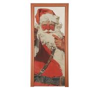 Housses de pistolet de Père Noël pour l'avant 89 x 200 cm Bannière Bonjour Printemps Été Décor saisonnier M