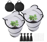 Housses de plantes pour l'hiver | Protection contre le gel pour petites plantations | Protection contre le gel pour l'extérieur, jardin, cour, arbustes, légumes en pot, fleurs, fruits