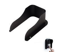 Housses de pluie pour sonnette, Boîte de Protection Solaire pour Sonnette Extérieure, Housse de Pluie pour Prise En Métal pour caméras, sonnette et interphone, Noir