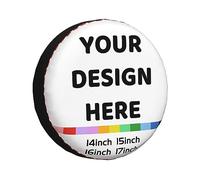 Housses de Pneu de Secours personnalisées Ajoutez Votre Propre Texte personnalisé Nom Image Protections de Pneu de Roue universelles imperméables et Anti-poussière adaptées aux pneus pour remorque