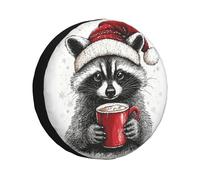 Housses De Pneu Joyeux Noël Housses De Roue Imperméables Étanches Couvre-Roues Secours pour Voiture Véhicule SUV,80-83cm