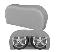 Housses de pneu robustes à double essieu pour camping-cars, camions, remorques : protections de roues en vinyle toutes saisons avec sangles coupe-vent, bouclier résistant aux UV pour 26 à 31,75 (420D
