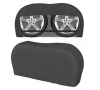 Housses de pneu robustes pour double essieu pour camions et camping-cars, conçues pour une protection prolongée du stationnement contre les dommages du soleil et la rouille (420D, noir, 34 cm)