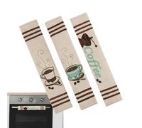 Housses de poignée de porte de four - Housses de cuisine antidérapantes et lavables en tissu doux | Barrière anti-gouttes d'empreintes digitales et de poussière pour micro-ondes, réfrigérateur, unité