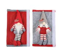 Housses de Poignée de Réfrigérateur,2 Protège-Poignées Antidérapants | Protection Décorative Anti-Dérapage Lutin de Noël pour Cuisine Petit Espace Maison Appartement Micro-ondes