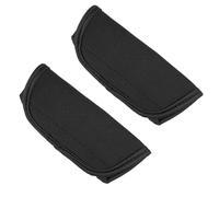 Housses de Poignée pour Poussette, Lot de 2, Néoprène Noir | Guidon de Poussette ou Ombrelle, Fermeture par Bande Adhésive, Prise Confortable, Facile à Transporter