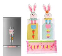 Housses de Poignée pour Réfrigérateur | Protecteur pour Poignées d'Appareils Lapin de Pâques,Housses De Protection Pour Poignée De Congélateur | Pour Domicile Dortoir Hôtel Four À Micro-ondes