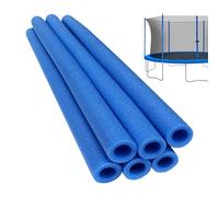Housses de pole de trampoline - Remplacement - Rembourrage en mousse de sécurité et pièces de fermeture en polyéthylène - Lot de 6 pièces pour trampoline intérieur et extérieur - Durable, résistant