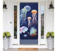 Housses de porte décoratives en forme d'animaux marins aquatiques, 180 x 89 cm, bannière, panneau de porche, toile de fond pour photographie, décoration pour porte d'entrée, jardin, cour, terrasse
