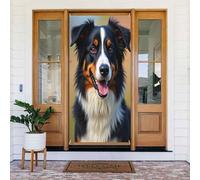 Housses de porte décoratives - Impression bernoise classique n° 74 - Bannières de porte pour avant, automne et hiver - Toile de fond à suspendre pour extérieur et intérieur - Fournitures de décoration