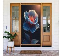 Housses de porte décoratives - Impression floraison fraîche du printemps et de l'été n° 37 Bannières de porte pour avant, panneau d'hiver et d'automne à suspendre pour extérieur et intérieur