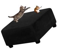 Housses de Pouf Carrées 30x30/40x40/60x60/70x70 Velours Extensibles Housse ottomane Housse de Repose-Pieds Rectangle Housse de Protection pour Repose-Pieds carrées (Color : #3, Size : 90x90cm/35.5x3