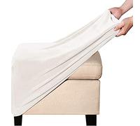 Housses de Pouf Carrées Extensibles Housse Ottomane en Velours Housse de Repose-Pieds Rectangle 68-82cm Housse de Protection pour Repose-Pieds Carrées (Color : G)