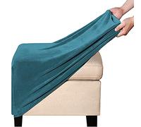 Housses de Pouf Carrées Extensibles Housse Ottomane en Velours Housse de Repose-Pieds Rectangle 68-82cm Housse de Protection pour Repose-Pieds Carrées (Color : F)