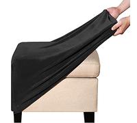 Housses de Pouf Carrées Extensibles Housse Ottomane en Velours Housse de Repose-Pieds Rectangle 68-82cm Housse de Protection pour Repose-Pieds Carrées (Color : A)